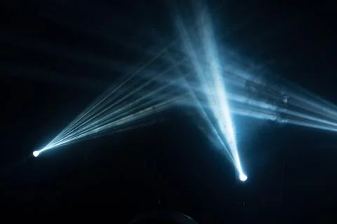 Ray of light on a black background Stock Photos