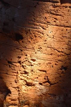 A ray of light on brick Stock Photos