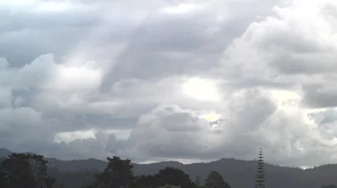 Ray of light coming through the clouds Stock Footage 65631490