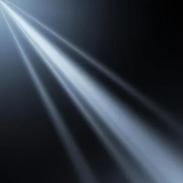 Ray light effects on black background for overlay design. Rays of light fall on Stock Illustration