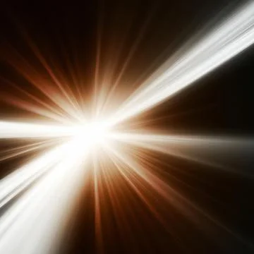 Ray light effects on black background for overlay design. Rays of light fall on Stock Illustration