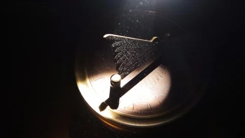 A ray of light falling on a sundial Stock Footage 258843229