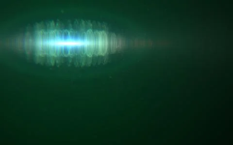 Ray light isolated on black background for overlay design or screen blending Stock Illustration