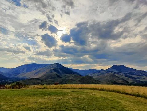 Ray of light in Mountain Stock Photos
