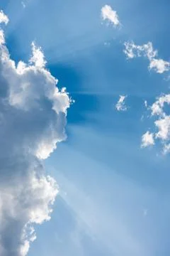 Ray of lights through the clouds Fotos Stock