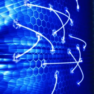 Ray network graphic background 3d rendering 스톡 일러스트