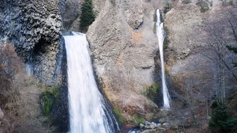 The Ray pic waterfall in Ardche Stock Footage 196632915
