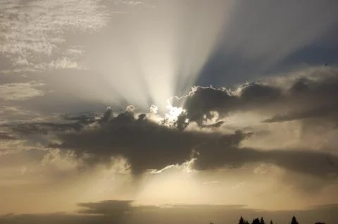 Ray of sunlight Foto stock