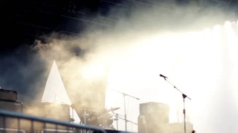 RAY OF SUNSHINE ON THE STAGE Stock Footage 40376554