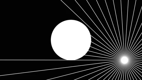 Ray Tracing Example Solar Rays Shine Lines Stock Footage 143913430