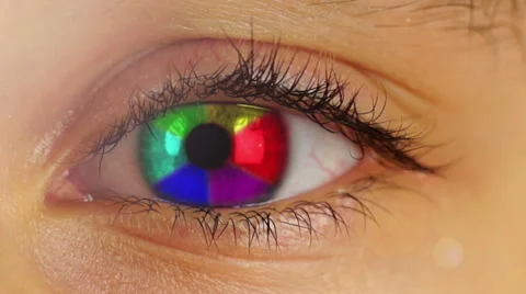 Raynbow Eye Stock Footage 47138505