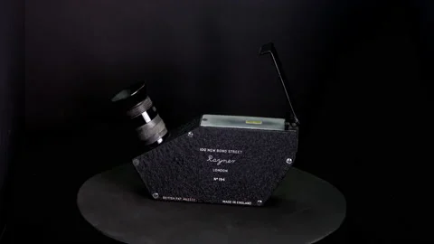 Rayner Blende Refractometer 1939 for Gem-ID, gemology and mineralogy 4K Stock Footage 219440901