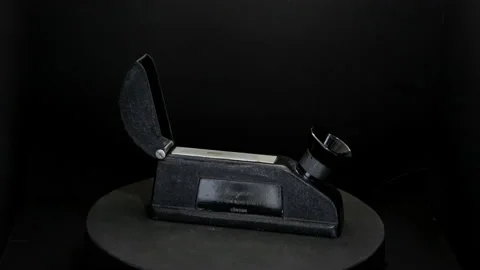 Rayner Refractometer 1947 for Gem Identification in gemology and mineralogy 4K Stock Footage 219440857