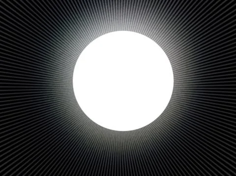 Rays  in abstract black  universe Stock Illustration