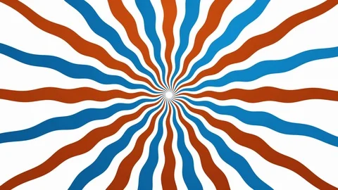 Rays and wavy shapes red blue animated background Stock Footage 121568153