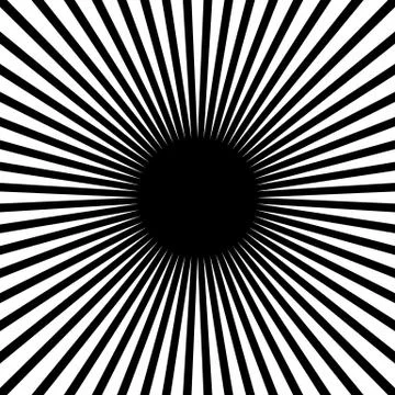 Rays, beams, starburst (sunburst) pattern. Converging lines abstract backgrou Illustrazione stock