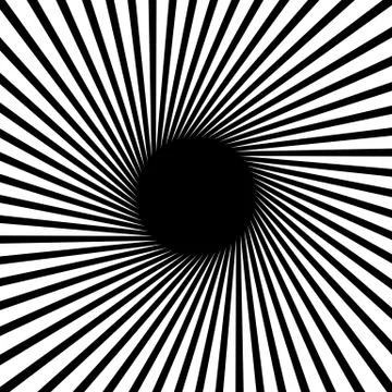 Rays, beams, starburst (sunburst) pattern. Converging lines abstract backgrou Stockillustratie