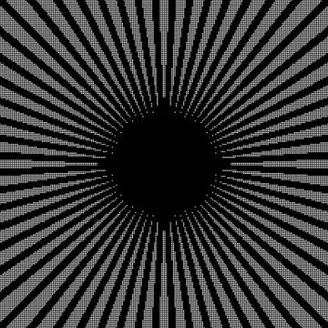 Rays, beams, starburst (sunburst) pattern. Converging lines abstract backgrou Stock Illustration