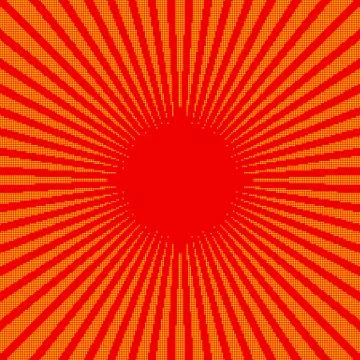 Rays, beams, starburst (sunburst) pattern. Converging lines abstract backgrou Illustrazione stock