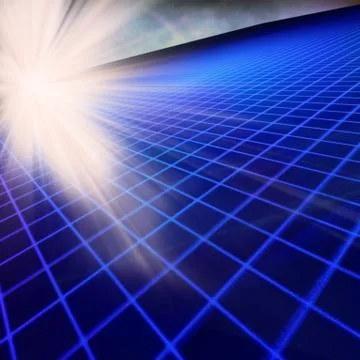 Rays on blue Stock Illustration