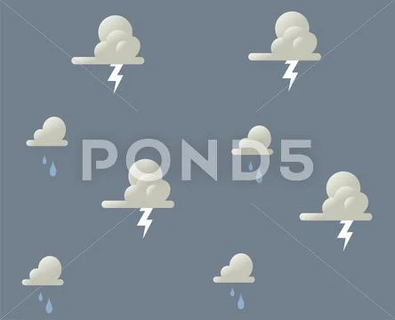 Rays in a dark sky illustration Stock Illustration