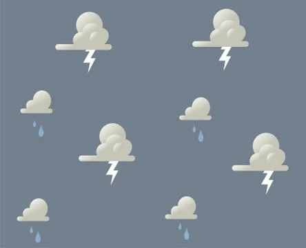 Rays in a dark sky illustration Stock Illustration