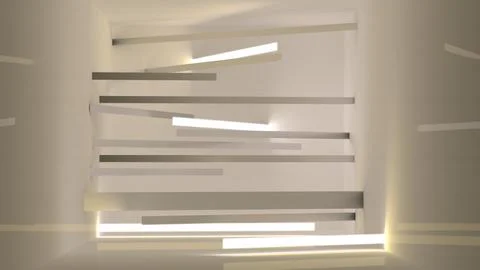 Rays emanating from the room. Stock Photos