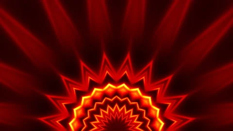 Rays of flame polygonal semicircle spreading. Stock Footage 233476526