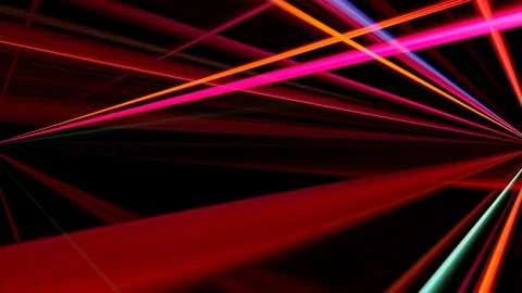 Rays flash laser lighting display neon blue green glare Vidéo 115928214