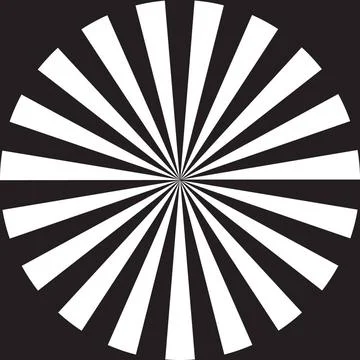 Rays, flat design Black and white rays, flat design. Vector illustration. ... Foto stock