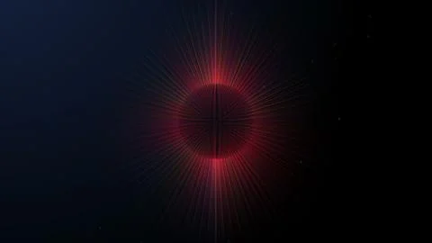 Rays in the form of a ball Stock Illustration