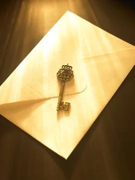 Rays on the key Stock Photos