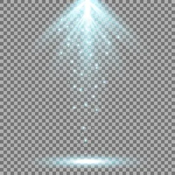 Rays of light from above, aqua color Stock Illustration