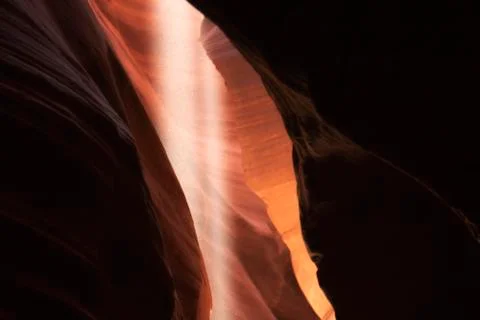 Rays of light in Antelope Canyon Stock Photos