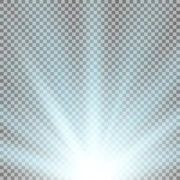 Rays of light from below, aqua color Stock Illustration