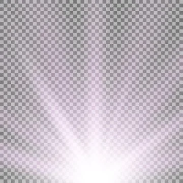 Rays of light from below, purple color Stock Illustration