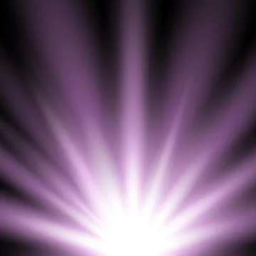 Rays of light from below, purple color Stock Illustration