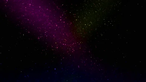 Rays of light of different colors flash on a shiny background Stock Footage 195700611