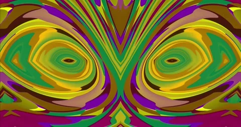 Rays of light of different colors form creepy eyes Stock Footage 247393289