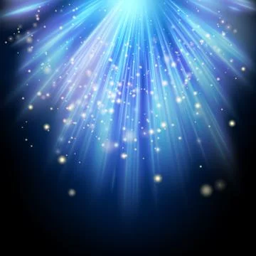 Rays of light flowing down. EPS 10 스톡 일러스트