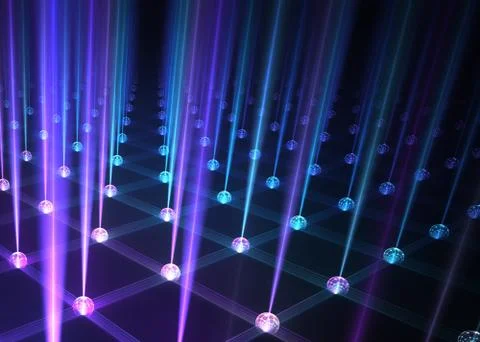 Rays of light - Fractal Art Stock Illustration
