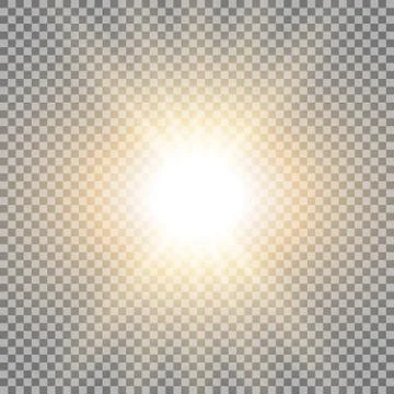 Rays of light, golden color Stock Illustration