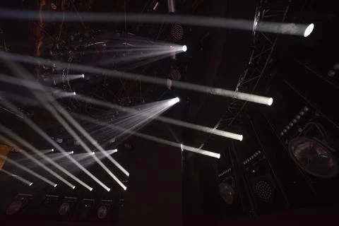 Rays of light illuminate the scene Stock Photos