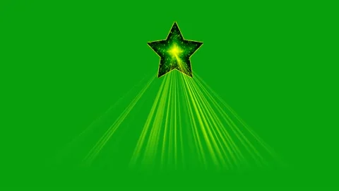 Rays of light motion graphics with green screen background Stock Footage 145185308