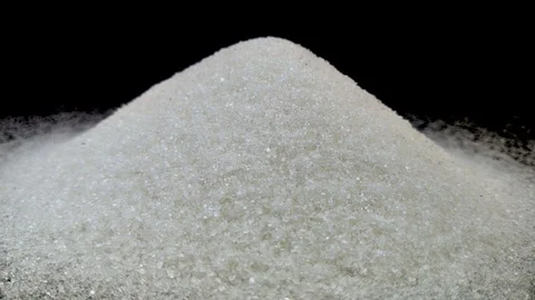 Rays of light pass through the sugar mountain. A play of light from dark tones t Stock Footage 125031498