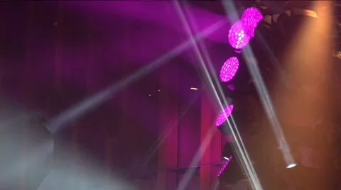 Rays of light from the projector 4 Stock-Footage 62295532