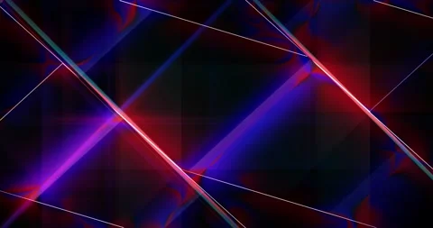 Rays of light in red and blue shades form a moving mosaic Stock Footage 285498496