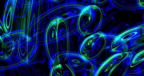 Rays of light in shades of blue and green bend and twist Stock Footage 249743660