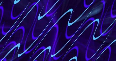 Rays of light in shades of blue move in waves Stock Footage 242586884