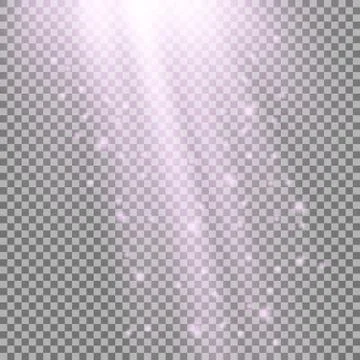 Rays of light with sparkles Stock Illustration